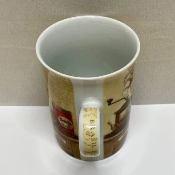 Masterpiece Collection Coffee Mug Ceramic Java Robusta Mocha Cup Vintage Look - Picture 8 of 12